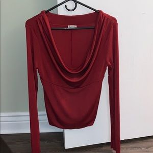 Free people amber scoop neck long sleeve